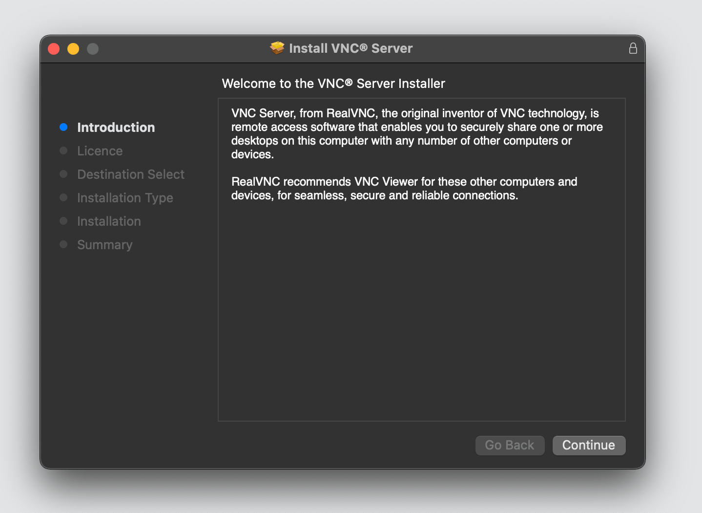 macOS screen sharing VNC Server permissions