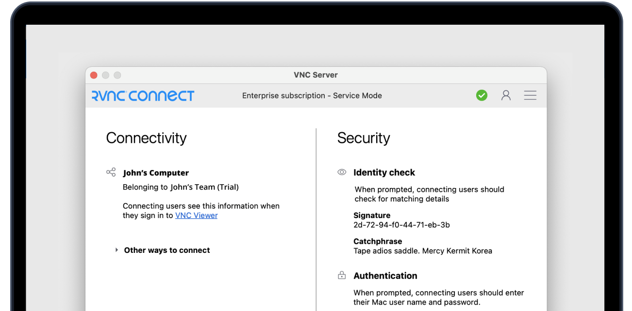 Onboarding CS - RealVNC®