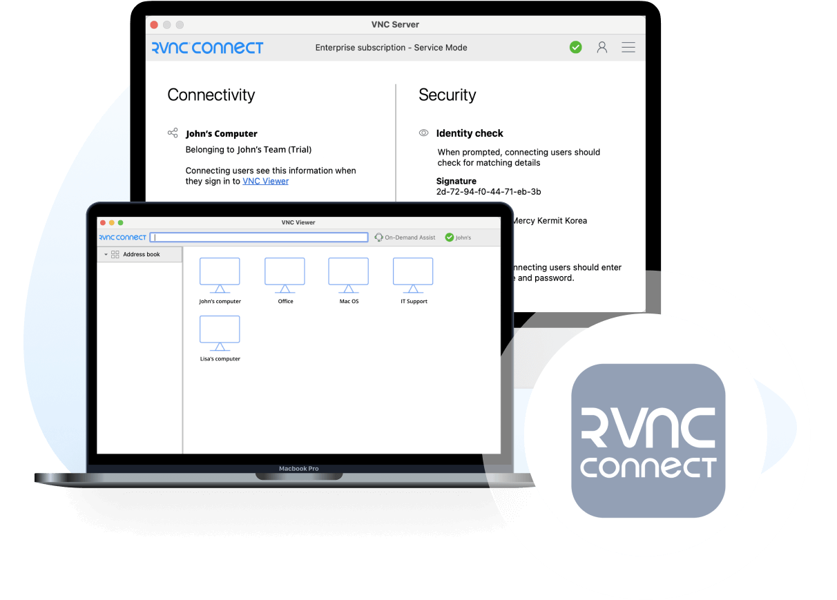 RealVNC Viewer and Server