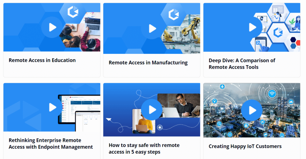 List of RealVNC Webinars