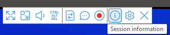 RealVNC Viewer toolbar