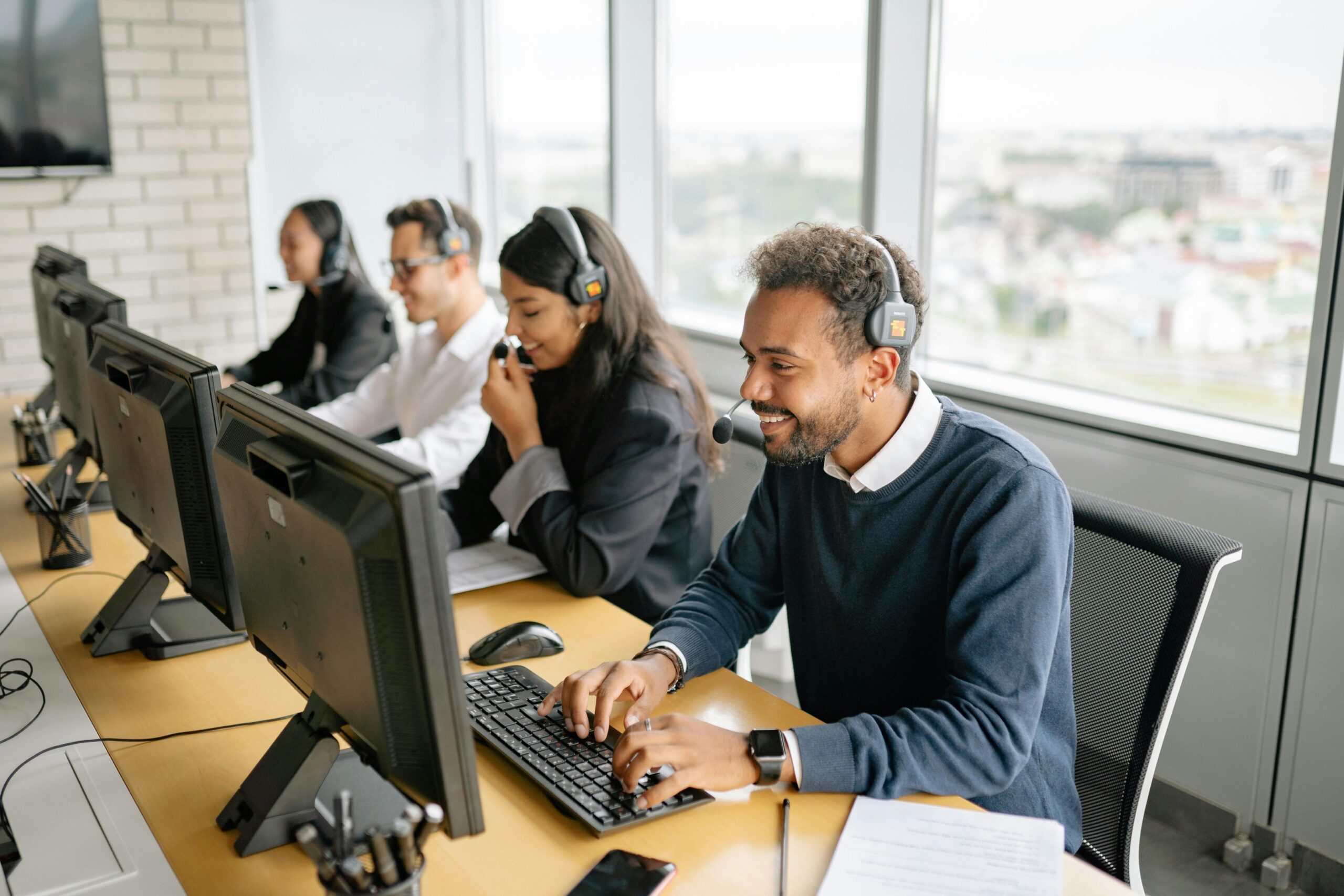 Call center workers