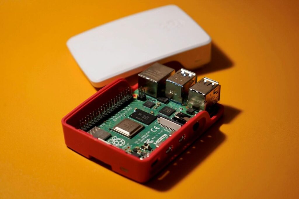 Image of a Raspberry Pi board