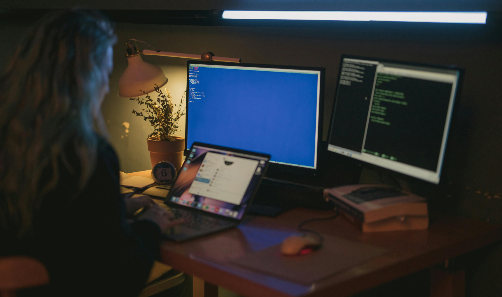 Security and Privacy in Remote Desktop Access woman working on computer