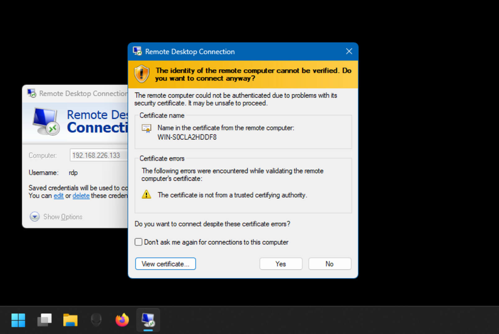SSL/TLS Certificate Errors