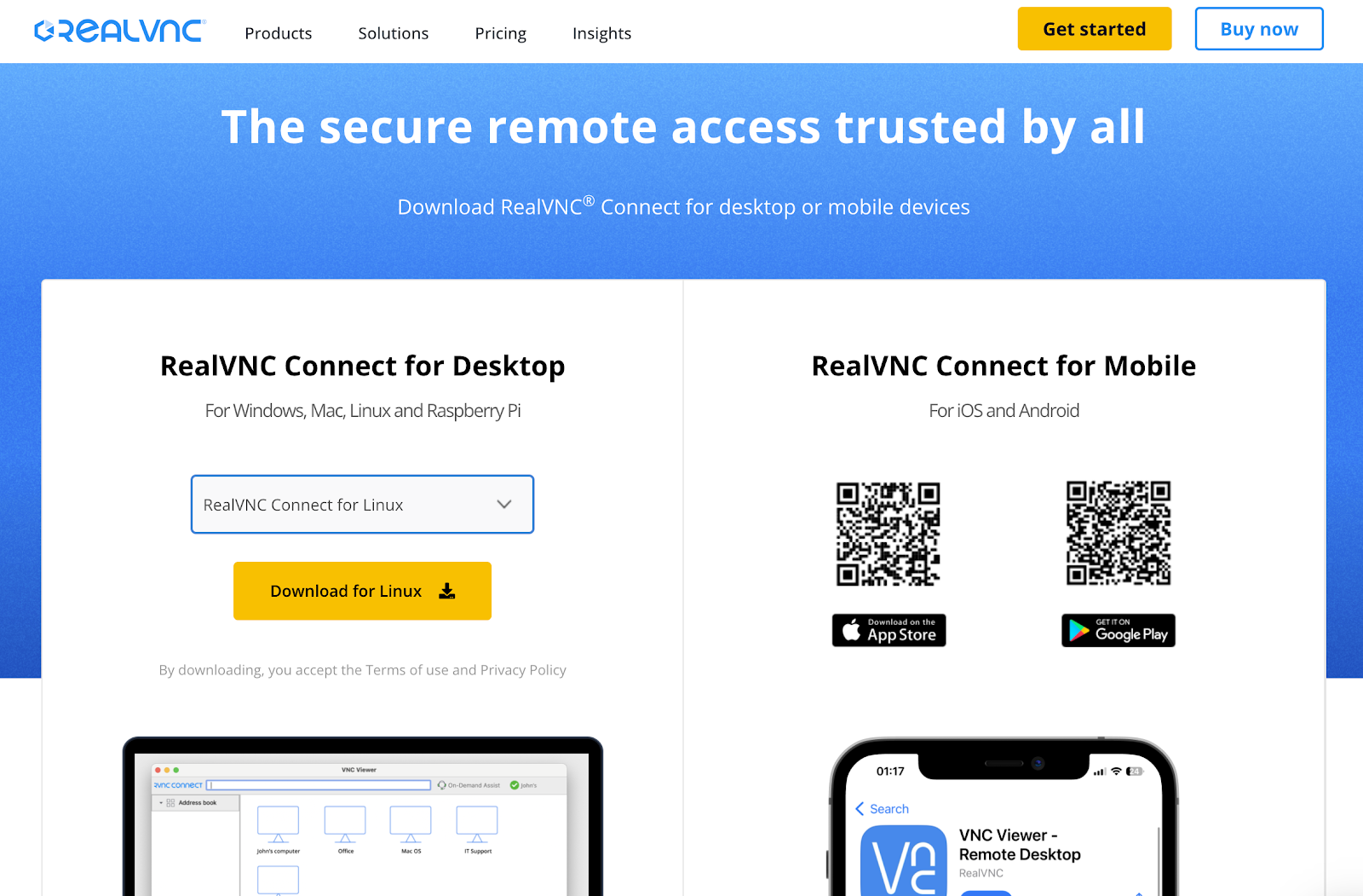 RealVNC Connect for Linux