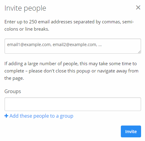 invite people to connect