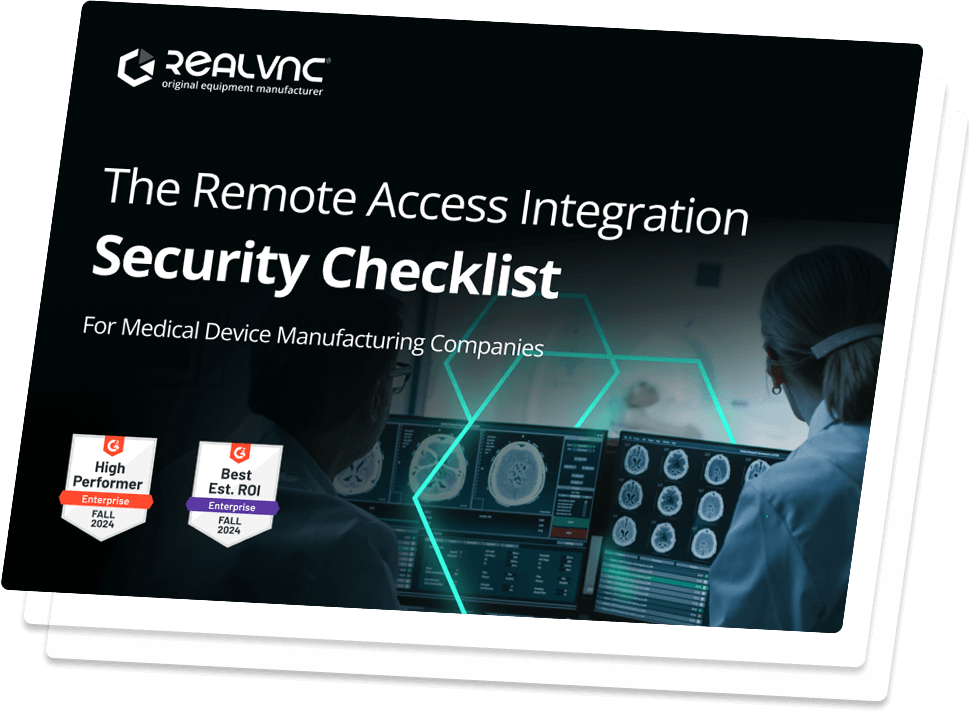 RealVNC remote access security checklist