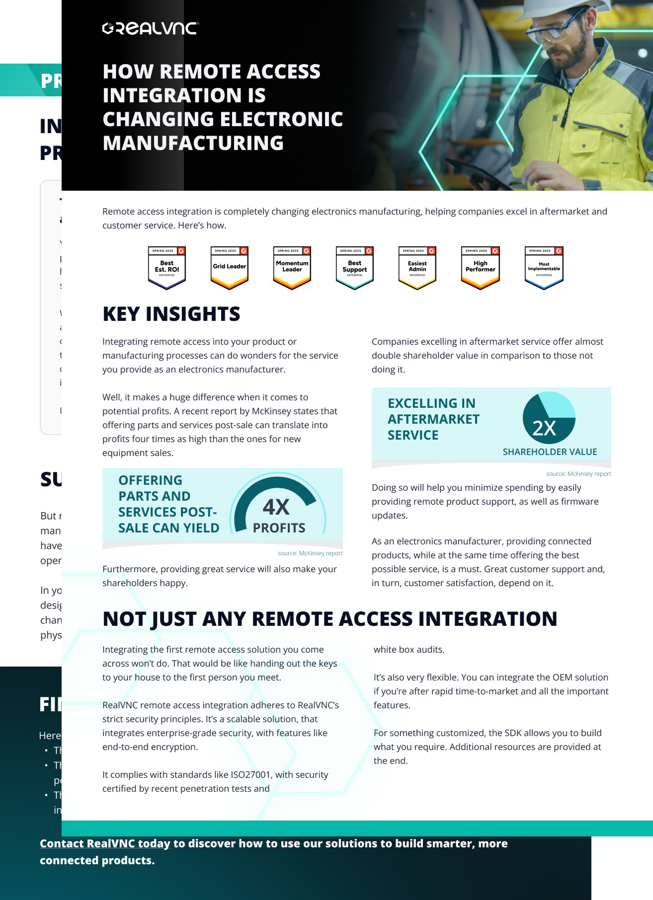 Remote access integration guide for electronics manufacturing