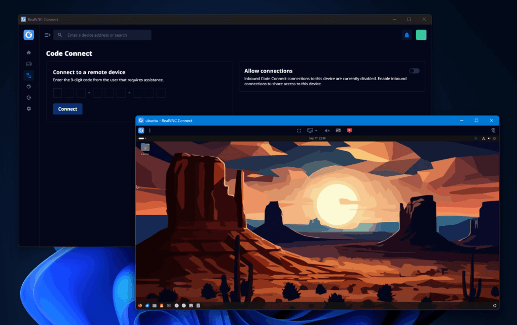 RealVNC Connect with Debian remote desktop
