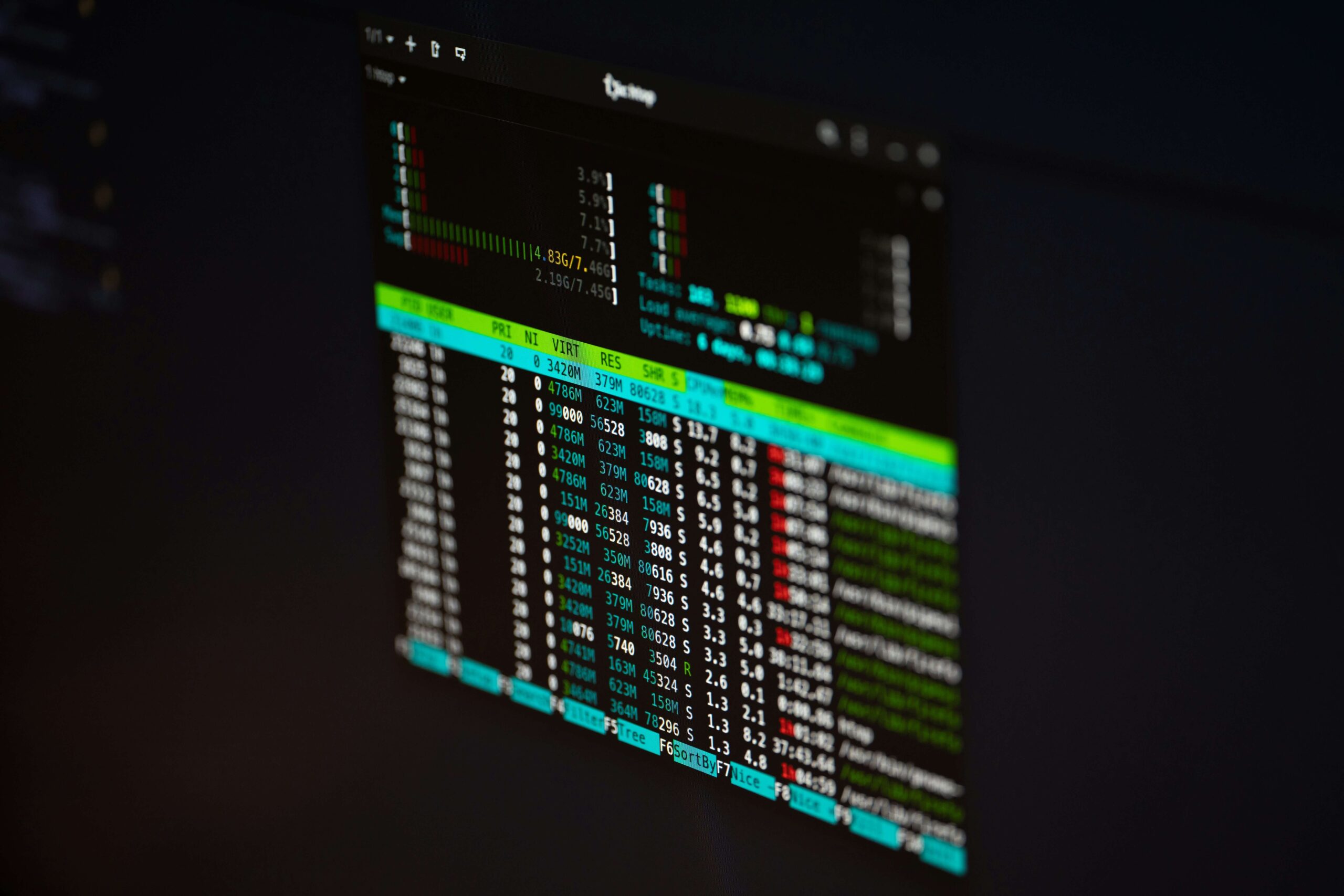 SSH terminal window