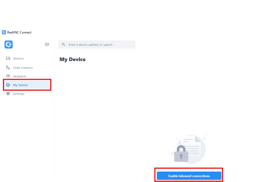 My device settings
