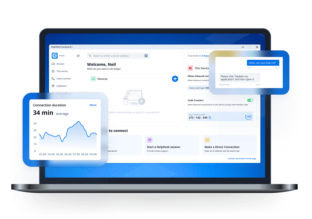 RealVNC Connect remote access software