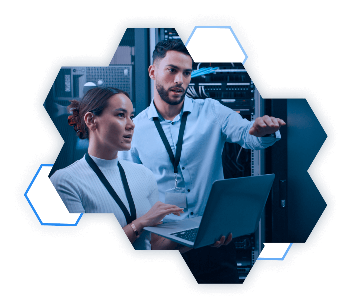 sala de servidores no local