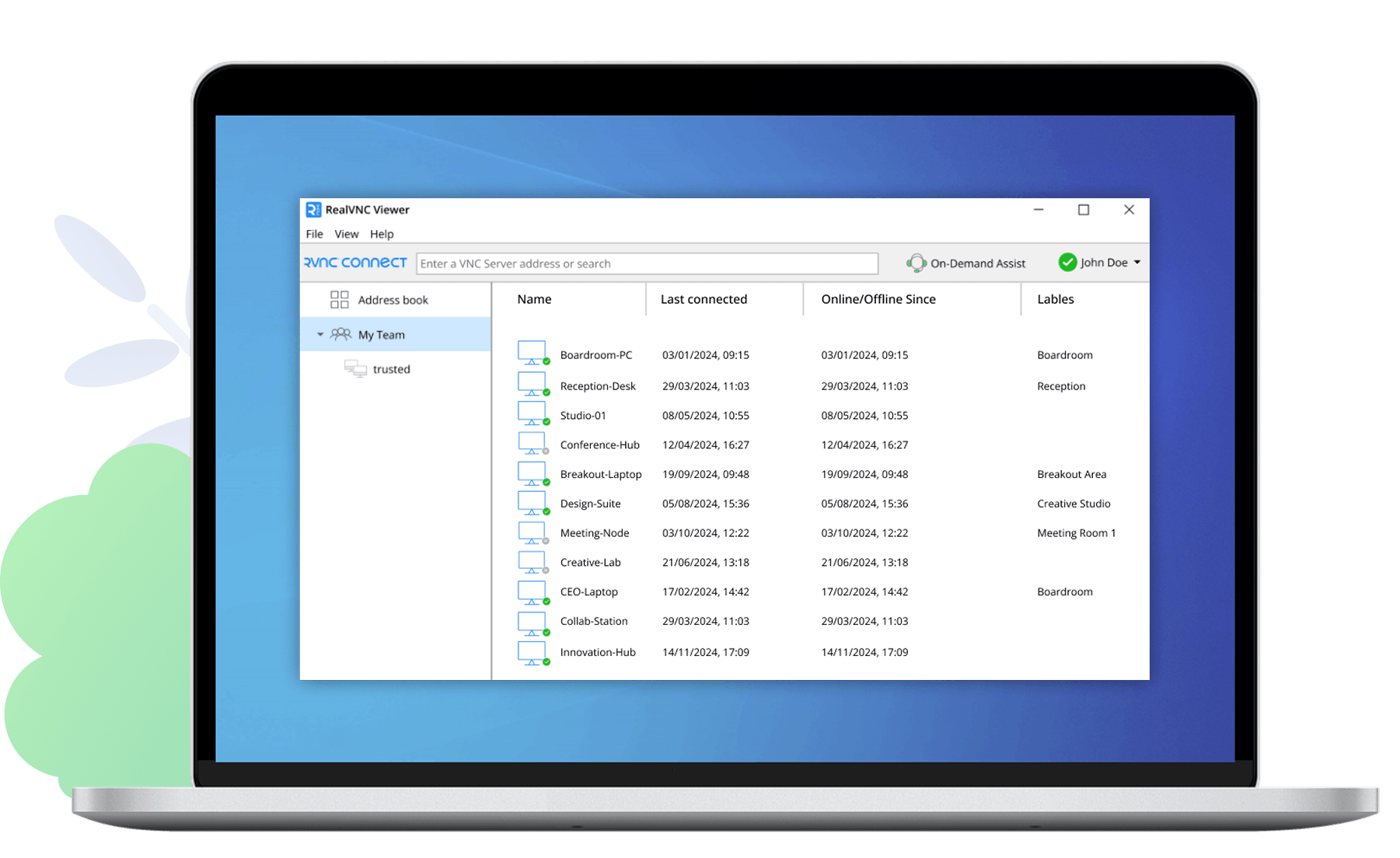 RealVNC Connect Classic Viewer screenshot