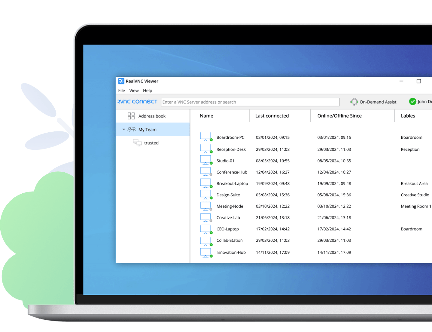 RealVNC Connect Classic Viewer screenshot